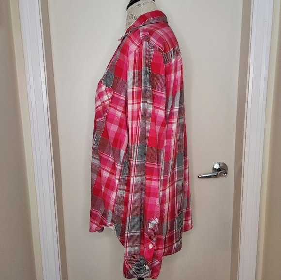 Victoria Secret Pink Plaid Shirt - Picture 2 of 12